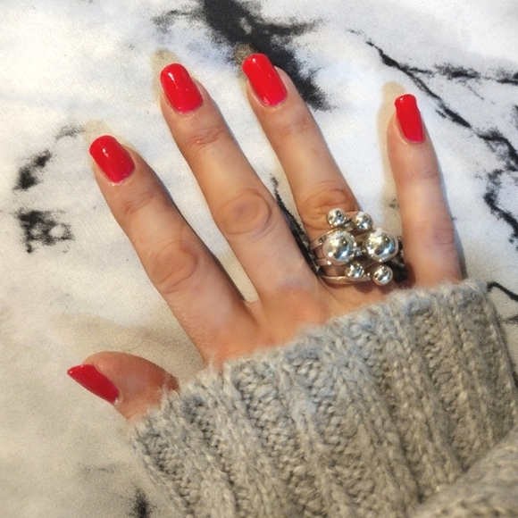 Sterling Silver Bubble Statement Ring - Picture 3 of 13